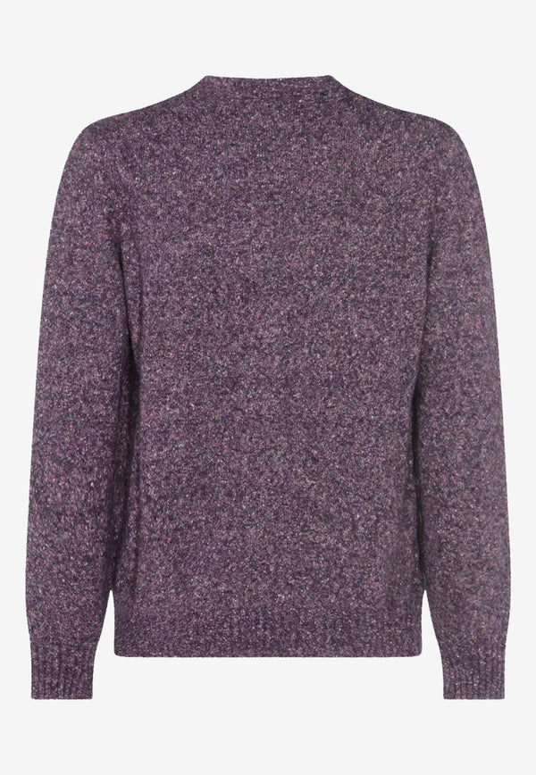 Brunello Cucinelli V-neck Wool-Blend Cardigan Purple MOH709206CPZ88_Radicchio_38415077