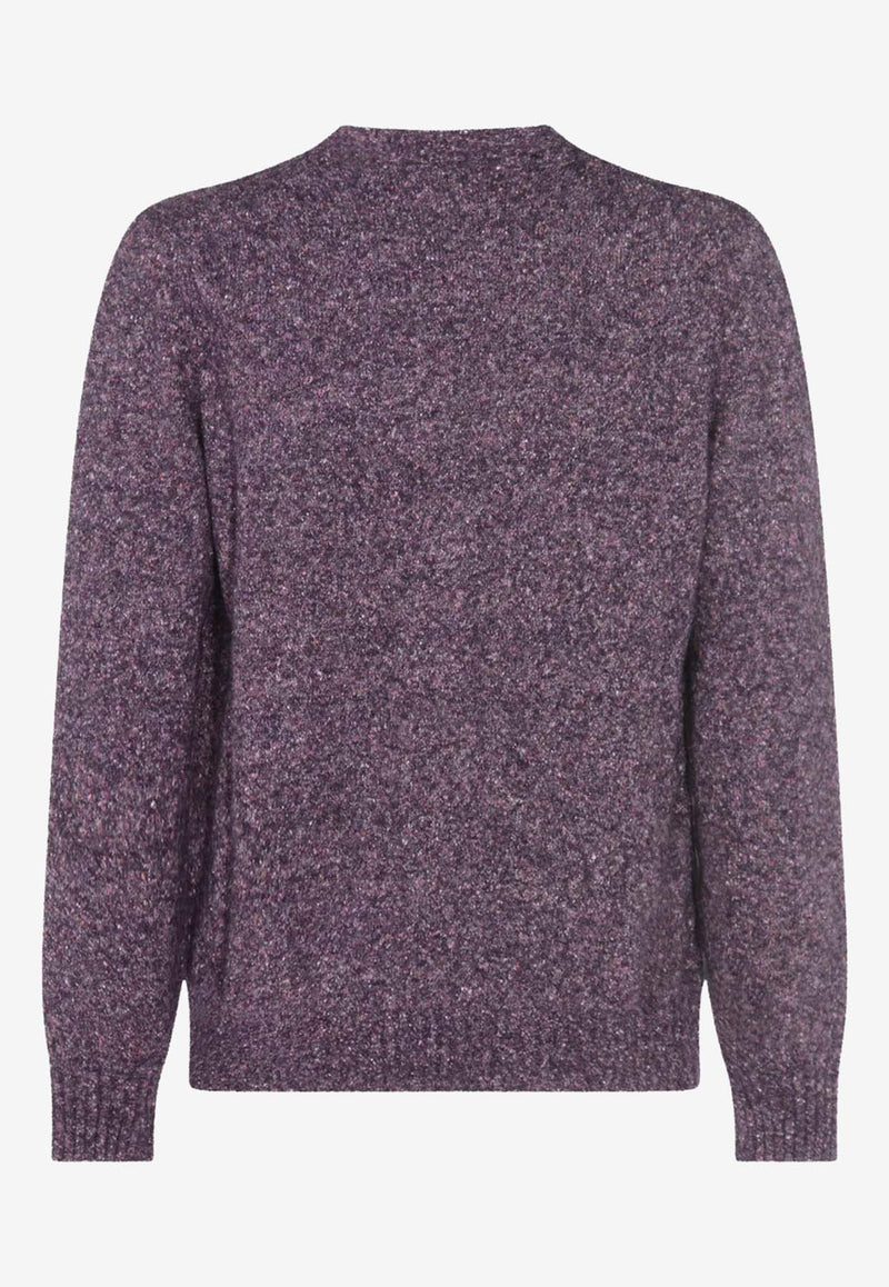 Brunello Cucinelli V-neck Wool-Blend Cardigan Purple MOH709206CPZ88_Radicchio_38415077