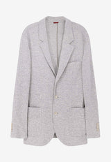 Brunello Cucinelli Single-Breasted Cashmere Blazer Gray ML8968J01C8251_Perla_38415070