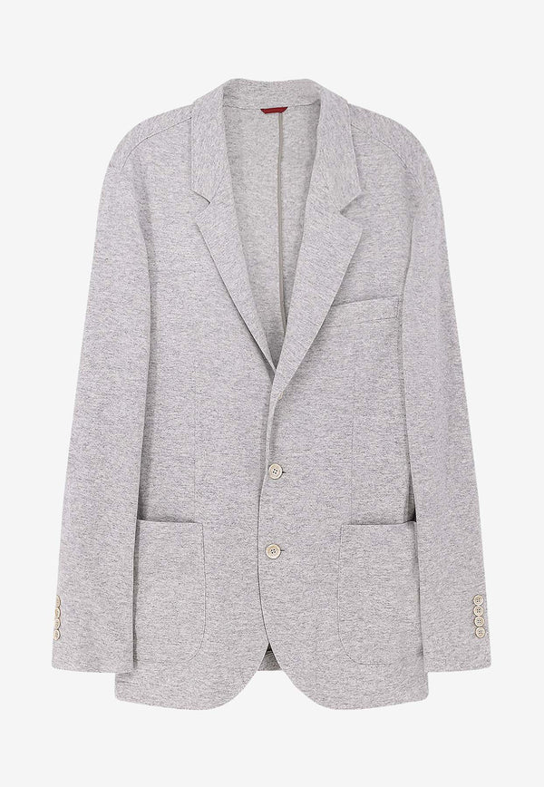 Brunello Cucinelli Single-Breasted Cashmere Blazer Gray ML8968J01C8251_Perla_38415070