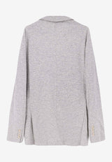 Brunello Cucinelli Single-Breasted Cashmere Blazer Gray ML8968J01C8251_Perla_38415070