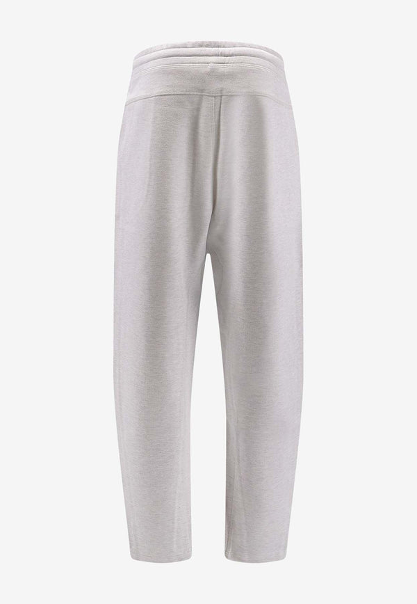 Brunello Cucinelli Logo Print Track Pants Gray MM8433102GC110_Grey_38415081