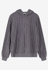 Brunello Cucinelli Striped Hooded Sweater Gray MN05NSO809C8125_Grey_38415049