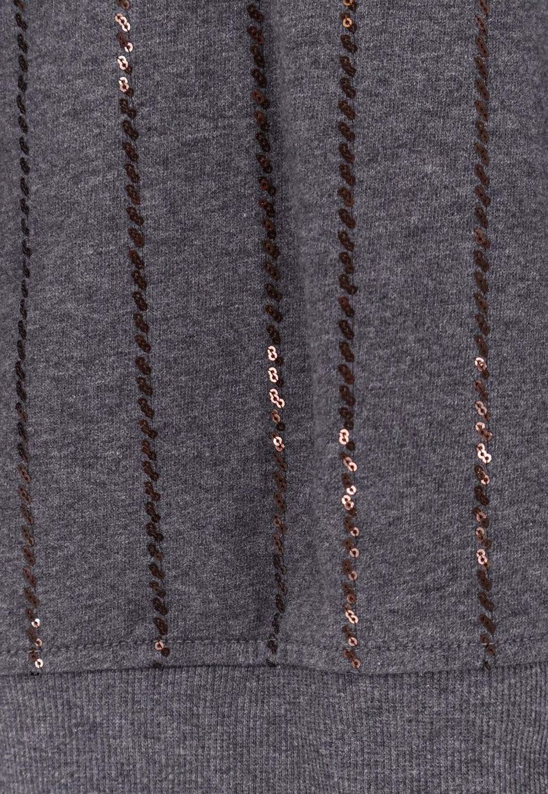 Brunello Cucinelli Striped Hooded Sweater Gray MN05NSO809C8125_Grey_38415049