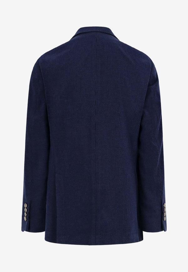 Brunello Cucinelli Double-Breasted Wool-Blend Blazer Blue MV4157BPD2C011_ZAFFIRO_38332525
