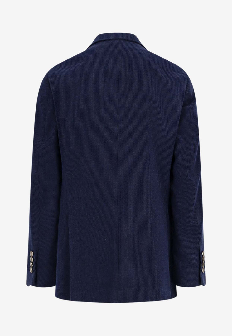 Brunello Cucinelli Double-Breasted Wool-Blend Blazer Blue MV4157BPD2C011_ZAFFIRO_38332525