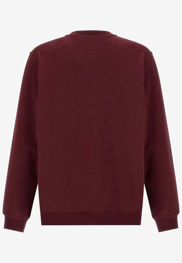 Brunello Cucinelli Printed Crewneck Sweatshirt Maroon MW8633380GC3985_Pink_38415190