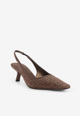 Brunello Cucinelli 55 Embroidered Leather Pumps Black MZSFC3082C8769_Black_38332515