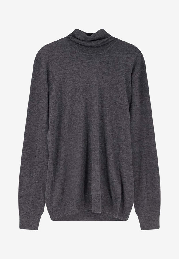 Brunello Cucinelli Cashmere-Blend Turtleneck Sweater Gray M2300103C079C_GRIGIOCHIARO_38415074