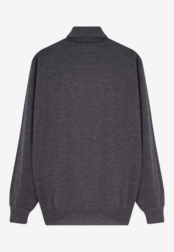 Brunello Cucinelli Cashmere-Blend Turtleneck Sweater Gray M2300103C079C_GRIGIOCHIARO_38415074