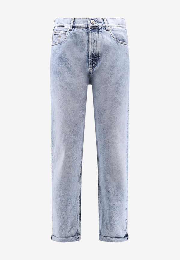 Brunello Cucinelli Washed Straight-Leg Jeans Blue M241PO1090C9011_Light denim_38415173