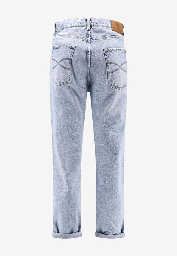 Brunello Cucinelli Washed Straight-Leg Jeans Blue M241PO1090C9011_Light denim_38415173