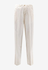 Brunello Cucinelli Straight-Leg Corduroy Pants White M279UH0660C6007_White_38415057