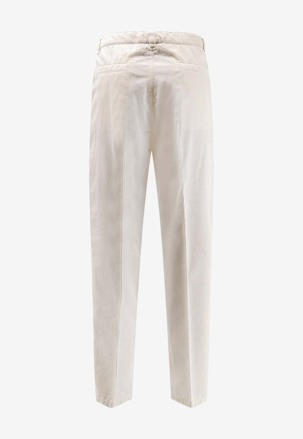 Brunello Cucinelli Straight-Leg Corduroy Pants White M279UH0660C6007_White_38415057