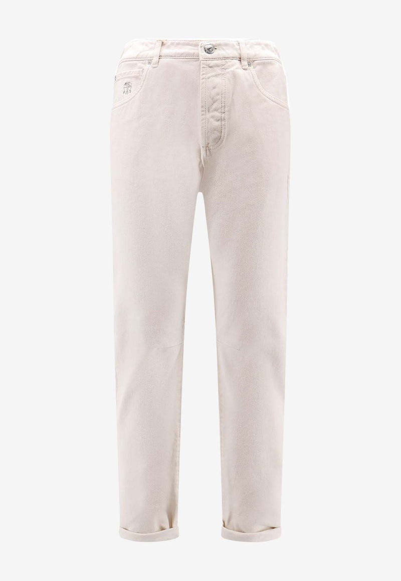 Brunello Cucinelli Straight-Leg Canvas Pants White M237UX1290C7024_PANAMA_38415073