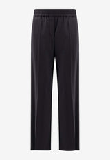 Brunello Cucinelli Logo Embroidered Track Pants Black MPW07P9002C101_Black_29843870