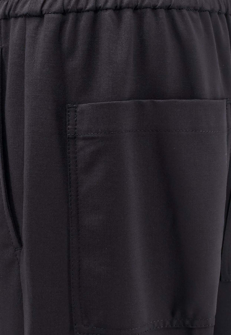 Brunello Cucinelli Logo Embroidered Track Pants Black MPW07P9002C101_Black_29843870