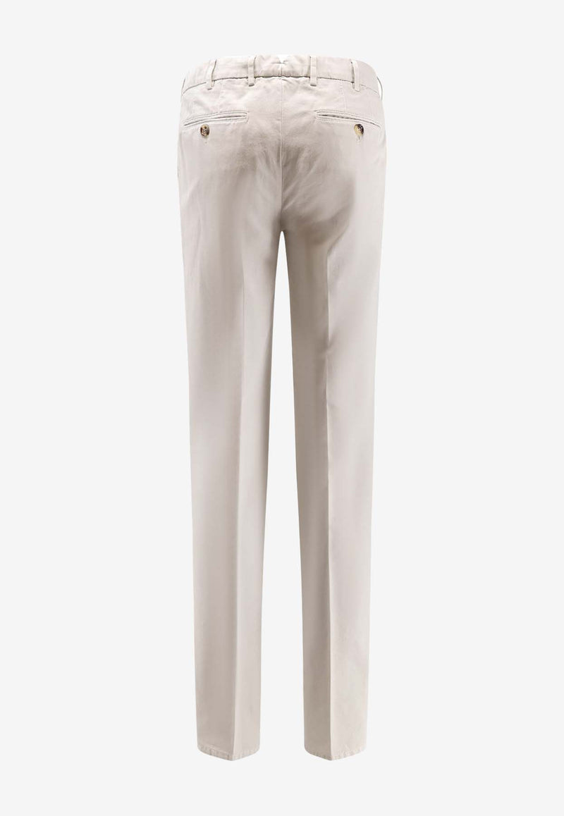 Brunello Cucinelli Washed Slim-Leg Pants White M252UI1770C6024_White_38415171