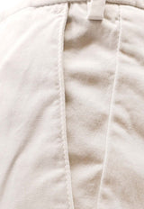 Brunello Cucinelli Washed Slim-Leg Pants White M252UI1770C6024_White_38415171