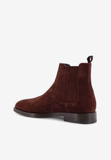 Brunello Cucinelli Suede Chelsea Boots Brown MZUPEAV715C4230_Brown_38415176