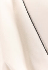 Brunello Cucinelli Double-Breasted V-neck Dress White MA029A5415C7936_Purewhite_38415161