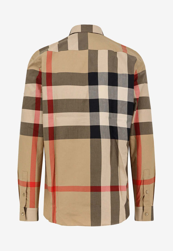 Burberry Summerton Long-Sleeved Check Shirt Beige 8071445A7028_Beige_40026300