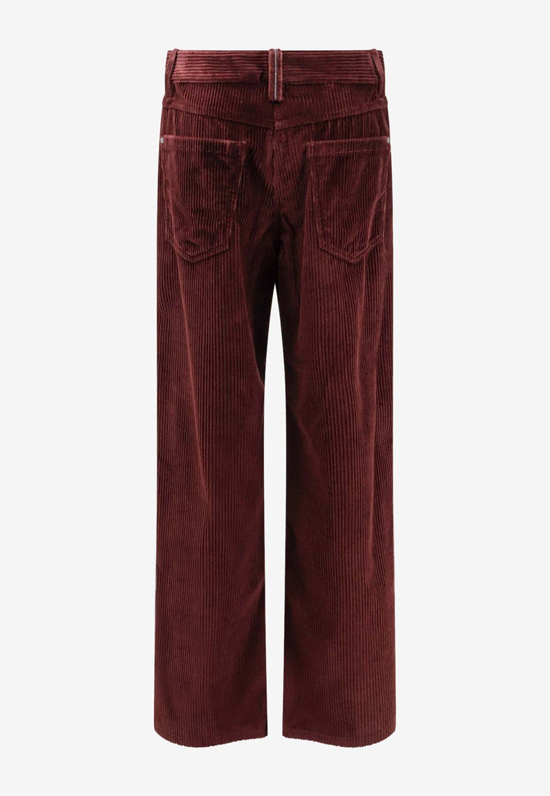 Brunello Cucinelli Straight-Leg Corduroy Pants Burgundy MA180P9075C4243_Red wine_29842676