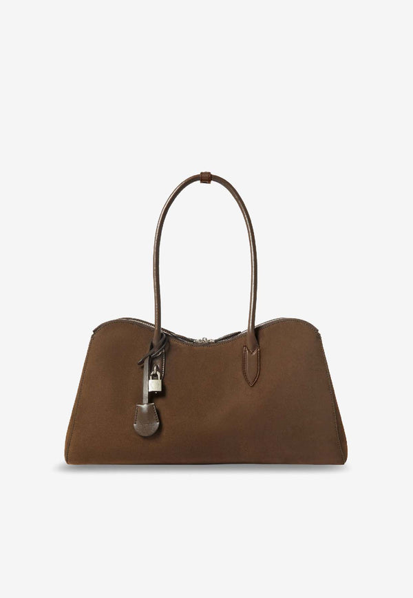 Stella McCartney Ryder Faux Suede Shoulder Bag  Brown 7B0176WP05542017_Brown_40005319