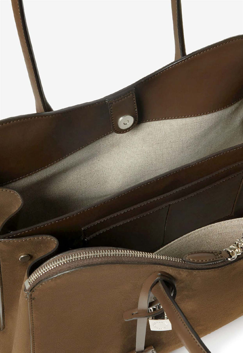 Stella McCartney Ryder Faux Suede Shoulder Bag  Brown 7B0176WP05542017_Brown_40005319