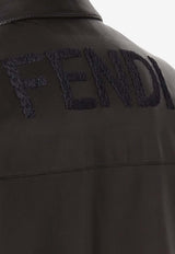 Fendi Leather Zip-Up Jacket Black FPJ139ATJZF0GME_Black_41974909
