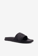 Fendi FF Embossed Beach Slides Black 7X1377ABO2F0QA1_Black_41974911