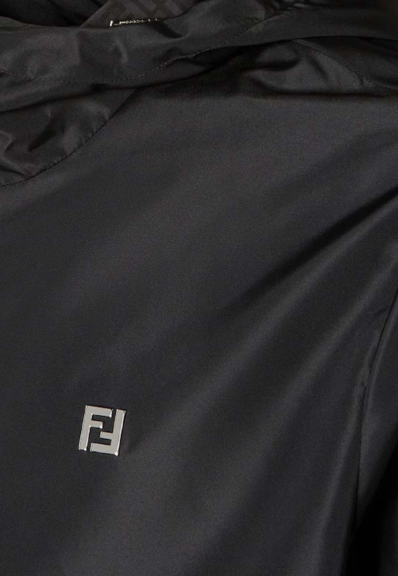 Fendi Logo Zip-Up Jacket Black FAA960AU94F0GME_Black_41974901