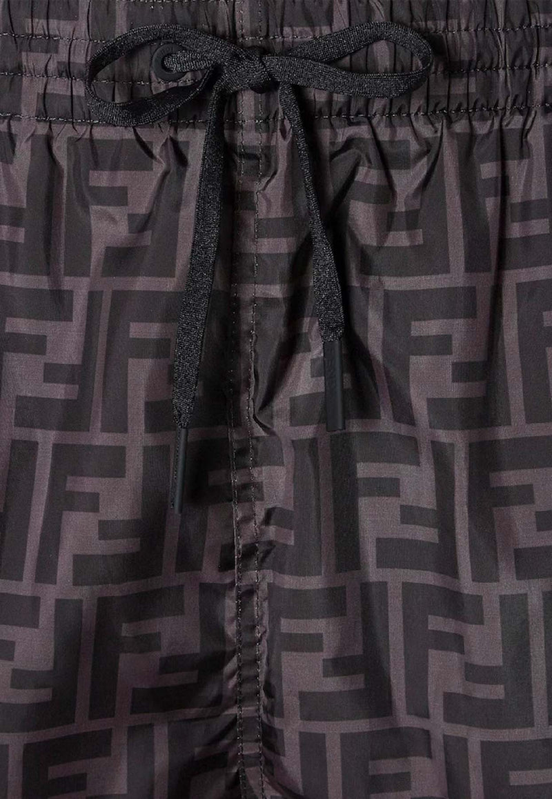 Fendi Monogram Swim Shorts Gray FXB077A79FF0P9B_Grey_41974889