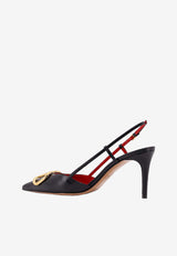 Valentino 80 VLogo Signature Slingback Pumps 8W2S0R01DSH0NO_Black_42176871