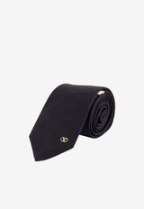 Valentino VLogo Silk Tie 8Y2EV194SVMN06_NERO ORO_42176926