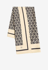 Valentino Toute La V Scarf 8Y2EK008DRQREX_CREMA NERO_42176828