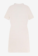 Self-Portrait Jewel-Embellished Knee-Length Dress AW25028SCCREAM_White_42176869