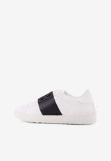 Valentino Open Leather Sneakers 8Y2S0830BLUA01_White_42176887