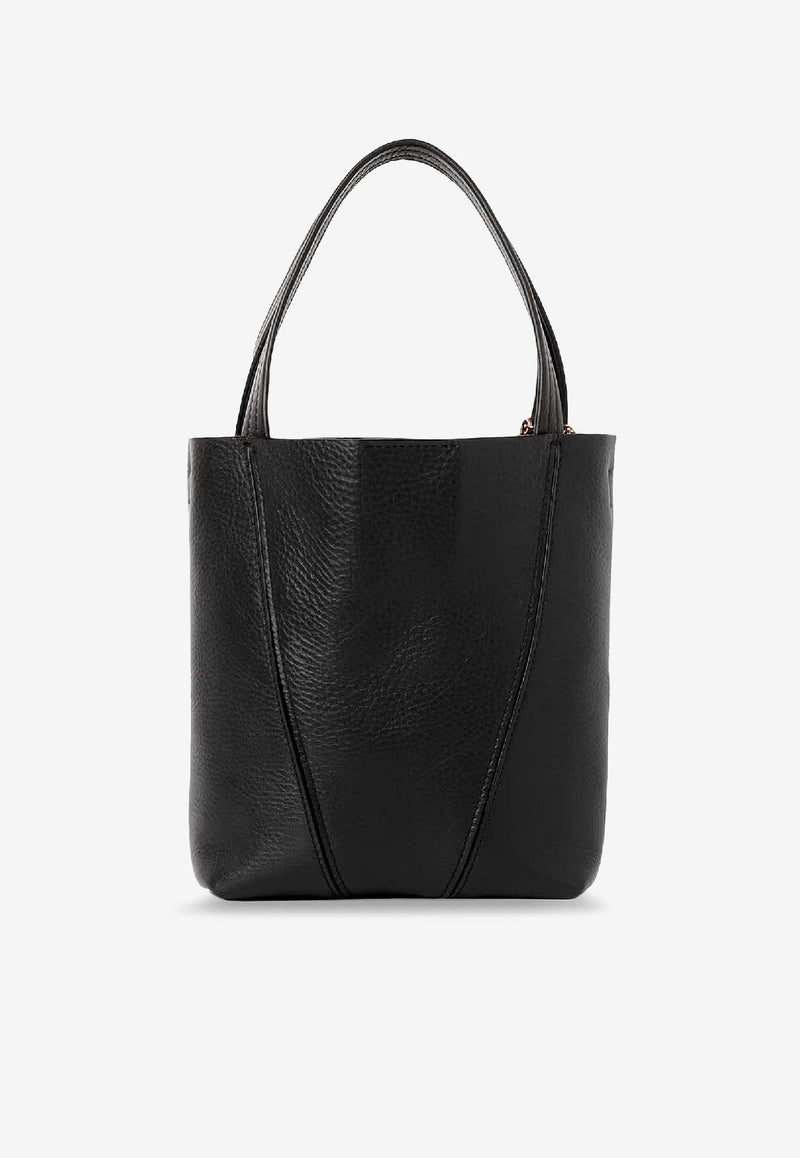 Chloé Small Spin Leather Shoulder Bag Black CH25SS812N84001_Black_41114803