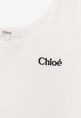 Chloé Logo Tank Top White CH25SJH12180101_White_41114815
