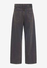 Golden Goose DB Morgan Wide-Leg Jeans Black GMP01186P00099490100_Black_38331165