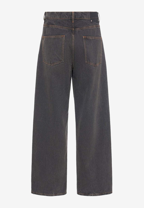 Golden Goose DB Morgan Wide-Leg Jeans Black GMP01186P00099490100_Black_38331165