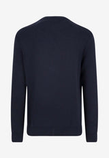 Golden Goose DB Star Embellished Crewneck Sweater Blue GMP00839P00066250486_Blue_38331615
