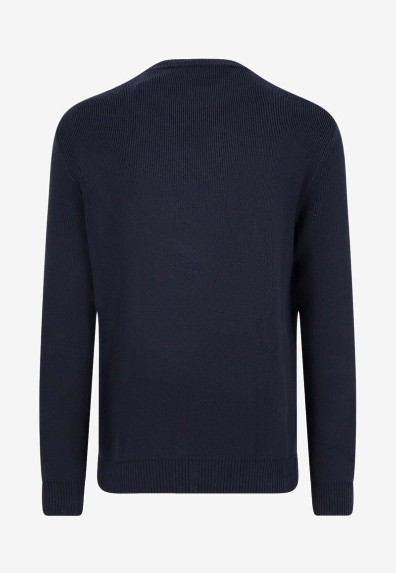 Golden Goose DB Star Embellished Crewneck Sweater Blue GMP00839P00066250486_Blue_38331615