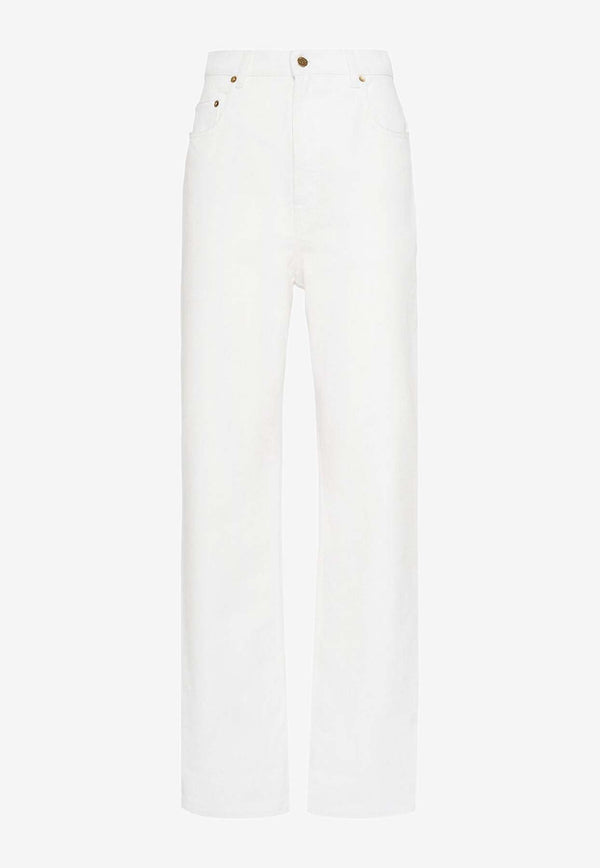 Golden Goose DB Essential Straight-Leg Jeans White GWP00844P00098010190_OFFWHITE_38332511