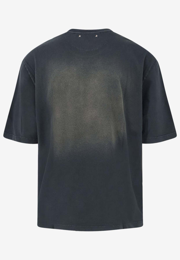 Golden Goose DB Bleached Effect T-shirt Black GUP01873P00236290498_BLEACHED WASHED BLACK_41114858