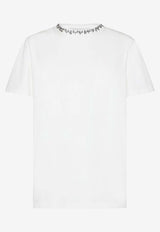 Golden Goose DB Rhinestones-Trimmed T-shirt White GWP01220P00067310363_VINTAGE WHITE_38331917
