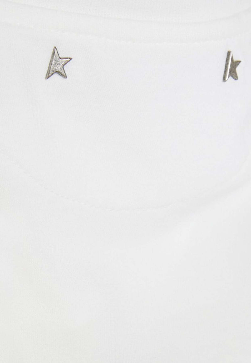 Golden Goose DB Rhinestones-Trimmed T-shirt White GWP01220P00067310363_VINTAGE WHITE_38331917