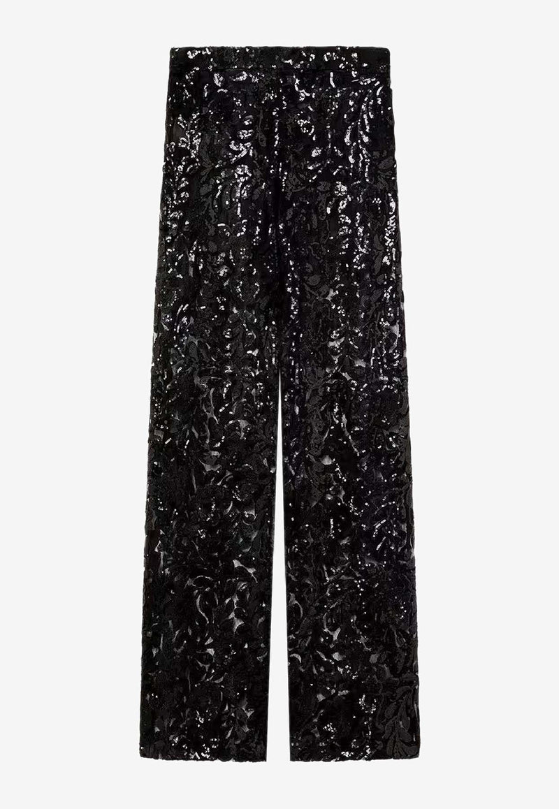 Golden Goose DB Onia Tulle Sequined Pants Black GWP02475P00232090100_Black_41114780