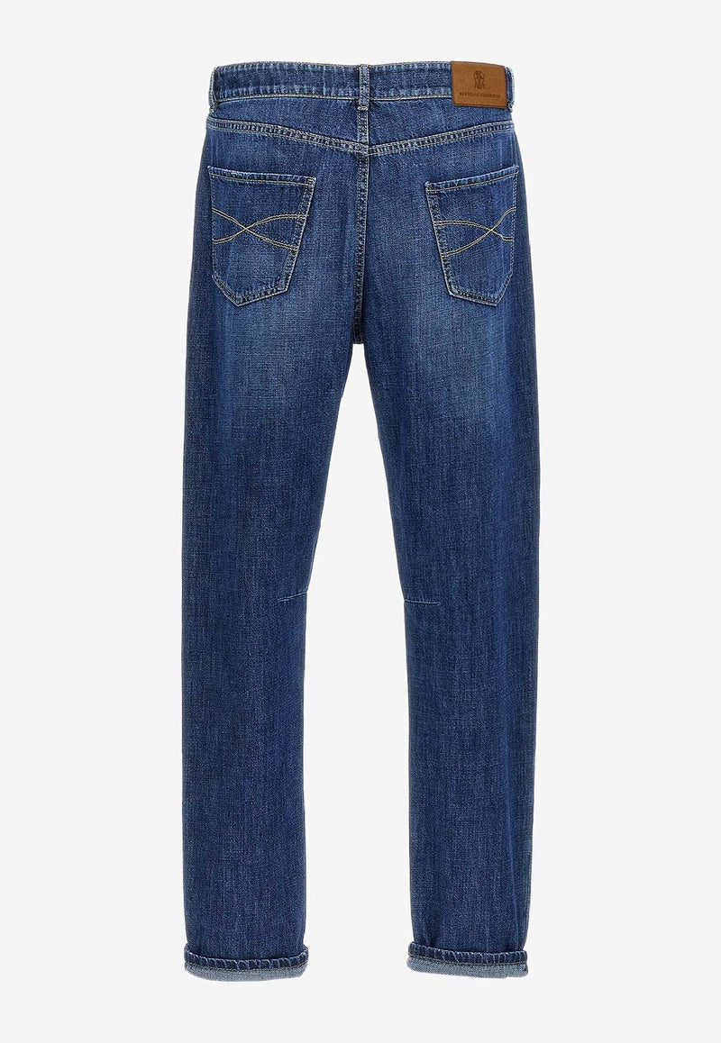 Brunello Cucinelli Washed Straight-Leg Jeans Blue M0Z37X1290C1468_DENIM SCURO_40000239